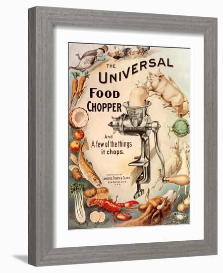 Food Choppers Mincers the Universal Cooking Appliances Gadgets, USA, 1890-null-Framed Giclee Print