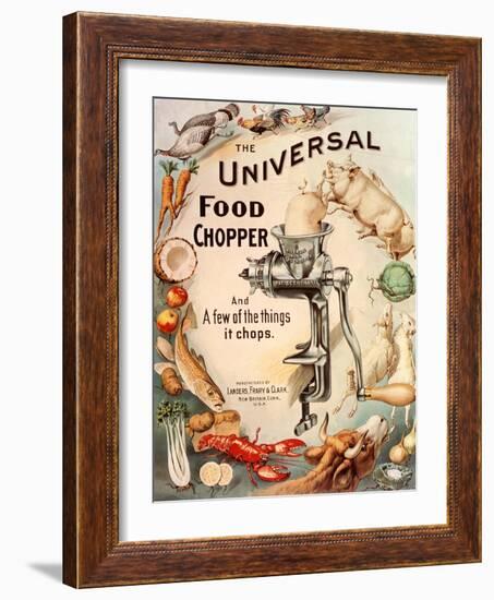 Food Choppers Mincers the Universal Cooking Appliances Gadgets, USA, 1890-null-Framed Giclee Print