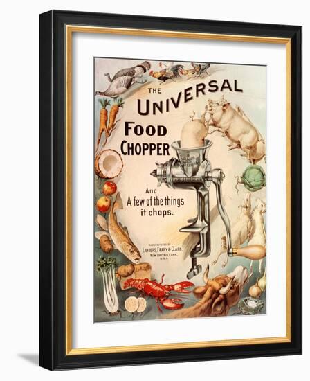 Food Choppers Mincers the Universal Cooking Appliances Gadgets, USA, 1890-null-Framed Giclee Print