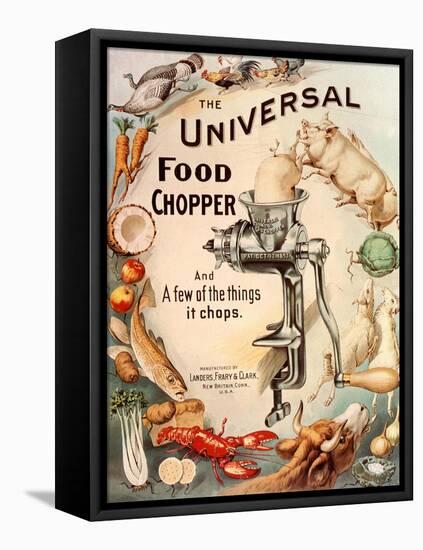 Food Choppers Mincers the Universal Cooking Appliances Gadgets, USA, 1890-null-Framed Premier Image Canvas