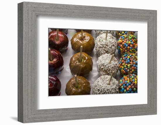 Food detail. Gourmet candied apples.-Cindy Miller Hopkins-Framed Photographic Print