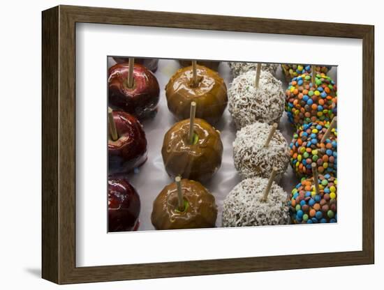 Food detail. Gourmet candied apples.-Cindy Miller Hopkins-Framed Photographic Print
