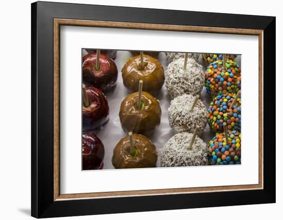 Food detail. Gourmet candied apples.-Cindy Miller Hopkins-Framed Photographic Print