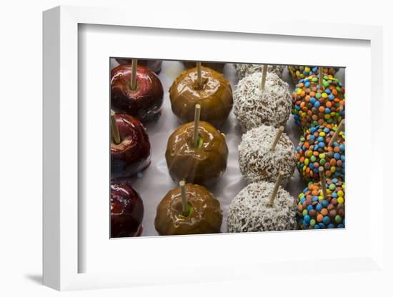 Food detail. Gourmet candied apples.-Cindy Miller Hopkins-Framed Photographic Print