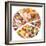 Food For A Balanced Diet In The Form Of Circle. Isolated On White-Volff-Framed Premium Giclee Print