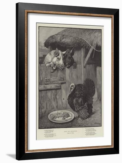 Food for Reflection-William Weekes-Framed Giclee Print