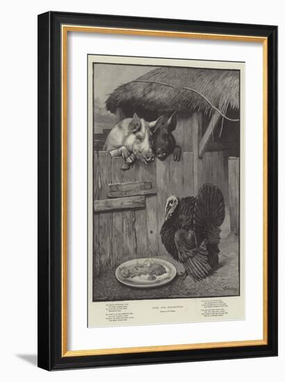 Food for Reflection-William Weekes-Framed Giclee Print