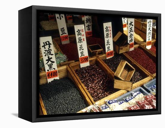 Food for Sale at the Tsukiji Market, Tokyo, Japan-Nancy & Steve Ross-Framed Premier Image Canvas