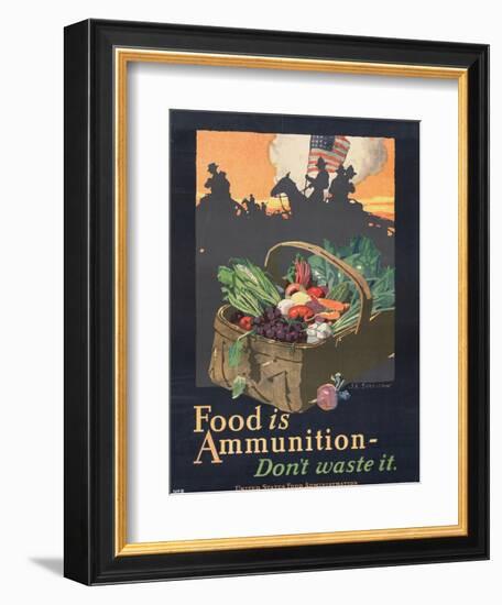 "Food is Ammunition--Don't Waste It", 1918-John E. Sheridan-Framed Giclee Print