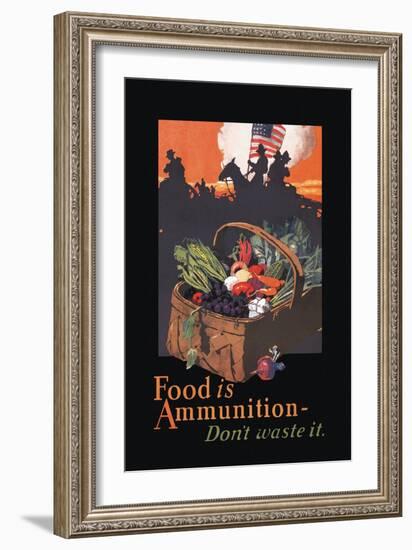 Food is Ammunition-John E. Sheridan-Framed Art Print