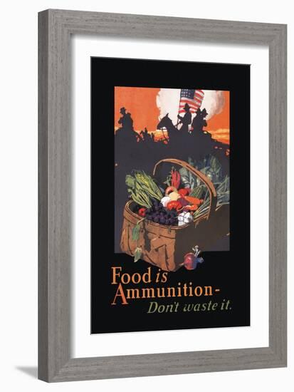 Food is Ammunition-John E. Sheridan-Framed Art Print