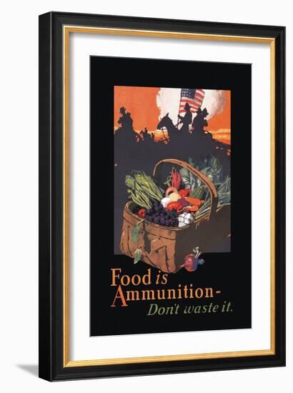 Food is Ammunition-John E. Sheridan-Framed Art Print