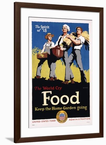 Food - Keep the Home Garden Going Poster-William McKee-Framed Giclee Print