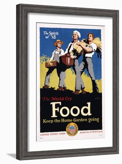 Food - Keep the Home Garden Going Poster-William McKee-Framed Giclee Print