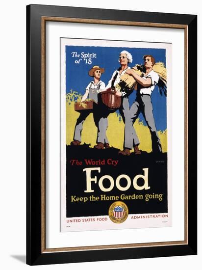 Food - Keep the Home Garden Going Poster-William McKee-Framed Giclee Print