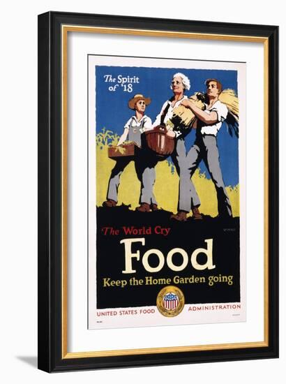 Food - Keep the Home Garden Going Poster-William McKee-Framed Giclee Print