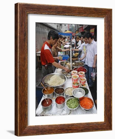 Food Market in Wuhan, Hubei Province, China-Andrew Mcconnell-Framed Photographic Print