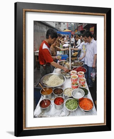 Food Market in Wuhan, Hubei Province, China-Andrew Mcconnell-Framed Photographic Print