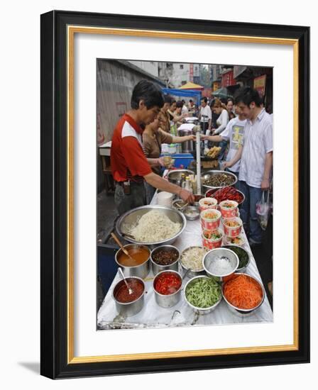 Food Market in Wuhan, Hubei Province, China-Andrew Mcconnell-Framed Photographic Print