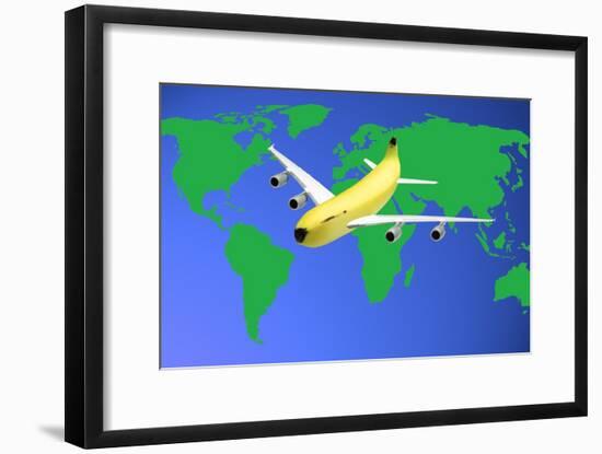 Food Miles, Conceptual Image-Victor De Schwanberg-Framed Photographic Print