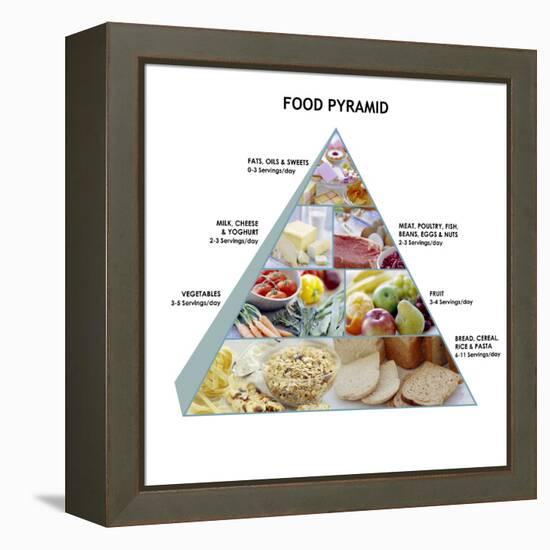 Food Pyramid-David Munns-Framed Premier Image Canvas