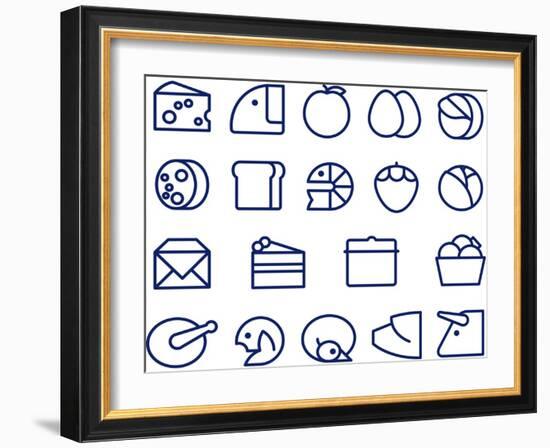 Food Signs-chaikades-Framed Art Print