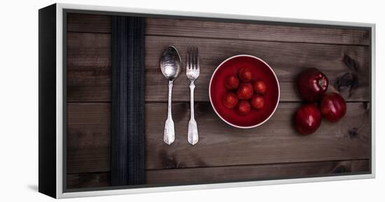Food Stylishly Presented on a Table-Luis Beltran-Framed Premier Image Canvas