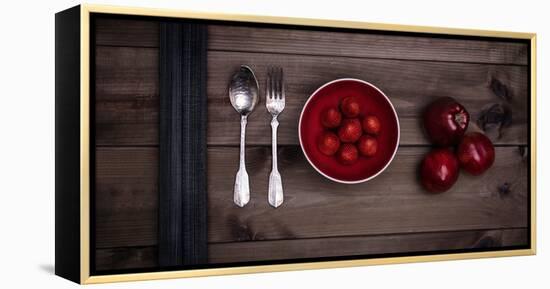 Food Stylishly Presented on a Table-Luis Beltran-Framed Premier Image Canvas