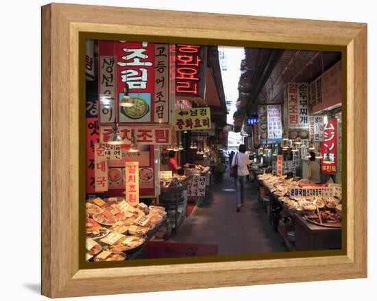 Food Vendors, Namdaemun Market, Seoul, South Korea, Asia-Wendy Connett-Framed Premier Image Canvas