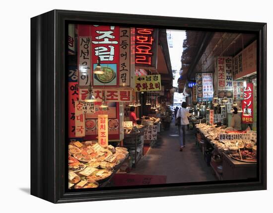 Food Vendors, Namdaemun Market, Seoul, South Korea, Asia-Wendy Connett-Framed Premier Image Canvas