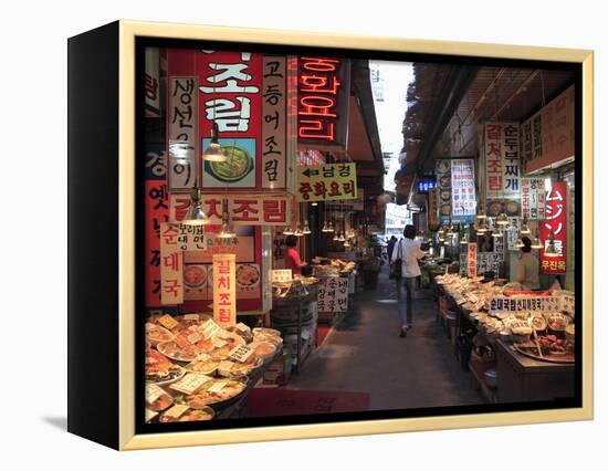 Food Vendors, Namdaemun Market, Seoul, South Korea, Asia-Wendy Connett-Framed Premier Image Canvas