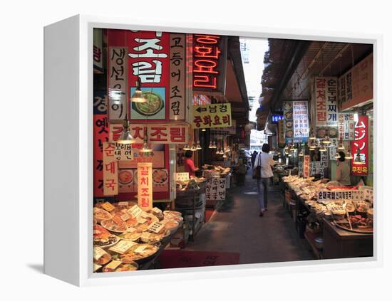 Food Vendors, Namdaemun Market, Seoul, South Korea, Asia-Wendy Connett-Framed Premier Image Canvas