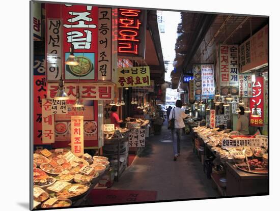 Food Vendors, Namdaemun Market, Seoul, South Korea, Asia-Wendy Connett-Mounted Photographic Print
