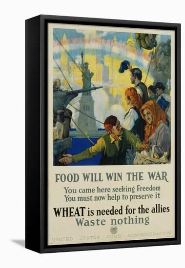 Food Will Win the War Poster-Charles Edward Chambers-Framed Premier Image Canvas