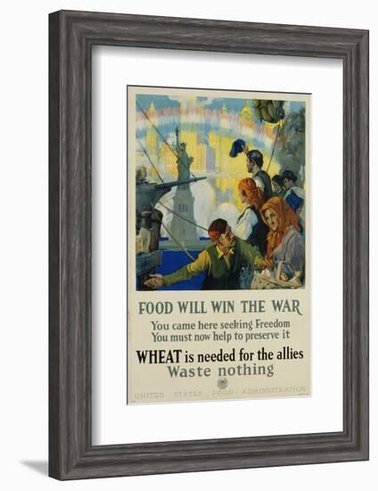 Food Will Win the War Poster-Charles Edward Chambers-Framed Photographic Print