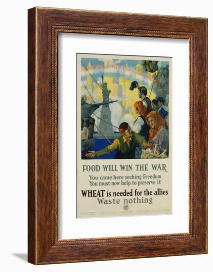 Food Will Win the War Poster-Charles Edward Chambers-Framed Photographic Print