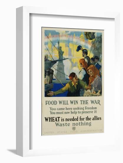 Food Will Win the War Poster-Charles Edward Chambers-Framed Photographic Print