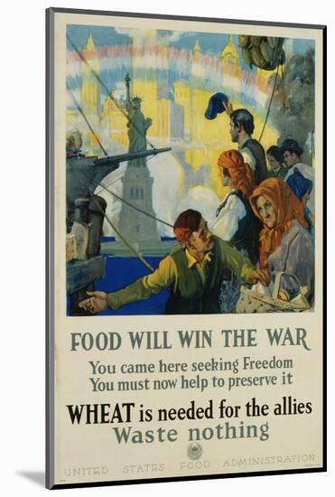 Food Will Win the War Poster-Charles Edward Chambers-Mounted Photographic Print