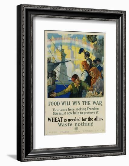 Food Will Win the War Poster-Charles Edward Chambers-Framed Photographic Print