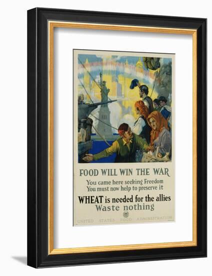 Food Will Win the War Poster-Charles Edward Chambers-Framed Photographic Print