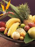Exotic Fruit Still Life in Wooden Bowl (Close-Up)-Foodcollection-Photographic Print