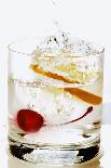 Slice of Lemon Falling into a Drink-Foodcollection-Photographic Print