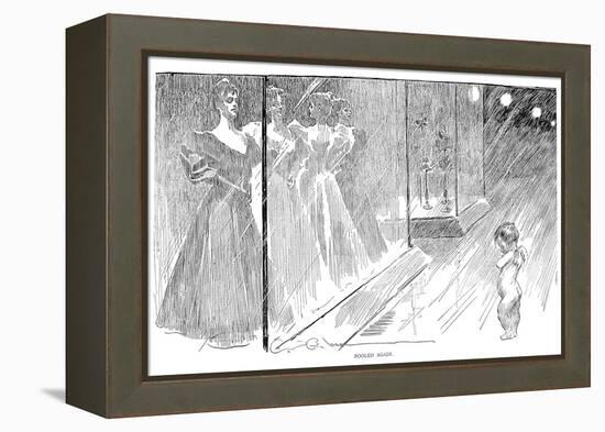 Fooled Again, 1895-Charles Dana Gibson-Framed Premier Image Canvas