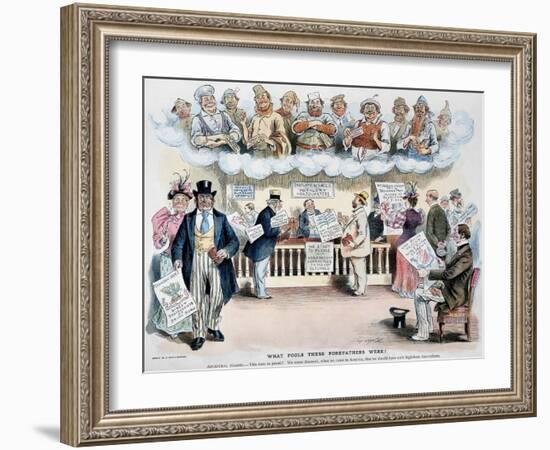 Foolish Forefathers, 1894-Frederick Burr Opper-Framed Giclee Print