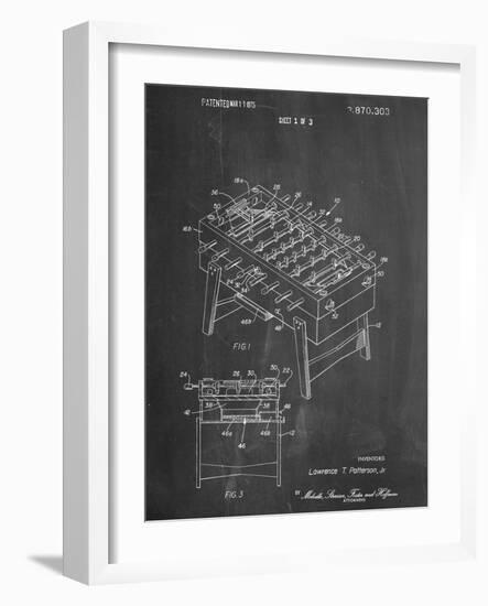 Foosball Table Patent-null-Framed Art Print