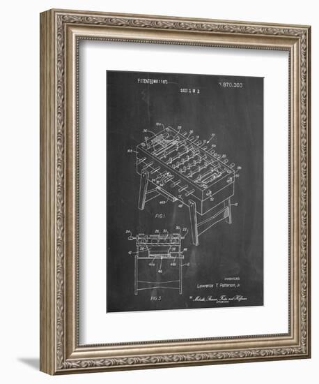 Foosball Table Patent-null-Framed Art Print