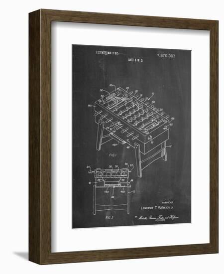 Foosball Table Patent-null-Framed Art Print