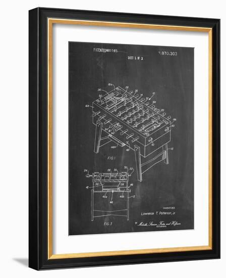 Foosball Table Patent-null-Framed Art Print