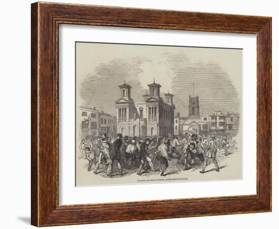 Foot-Ball on Shrove Tuesday, at Kingston-Upon-Thames-null-Framed Giclee Print