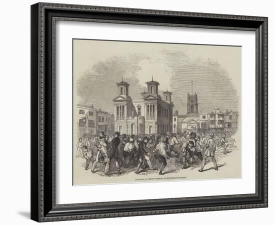 Foot-Ball on Shrove Tuesday, at Kingston-Upon-Thames-null-Framed Giclee Print